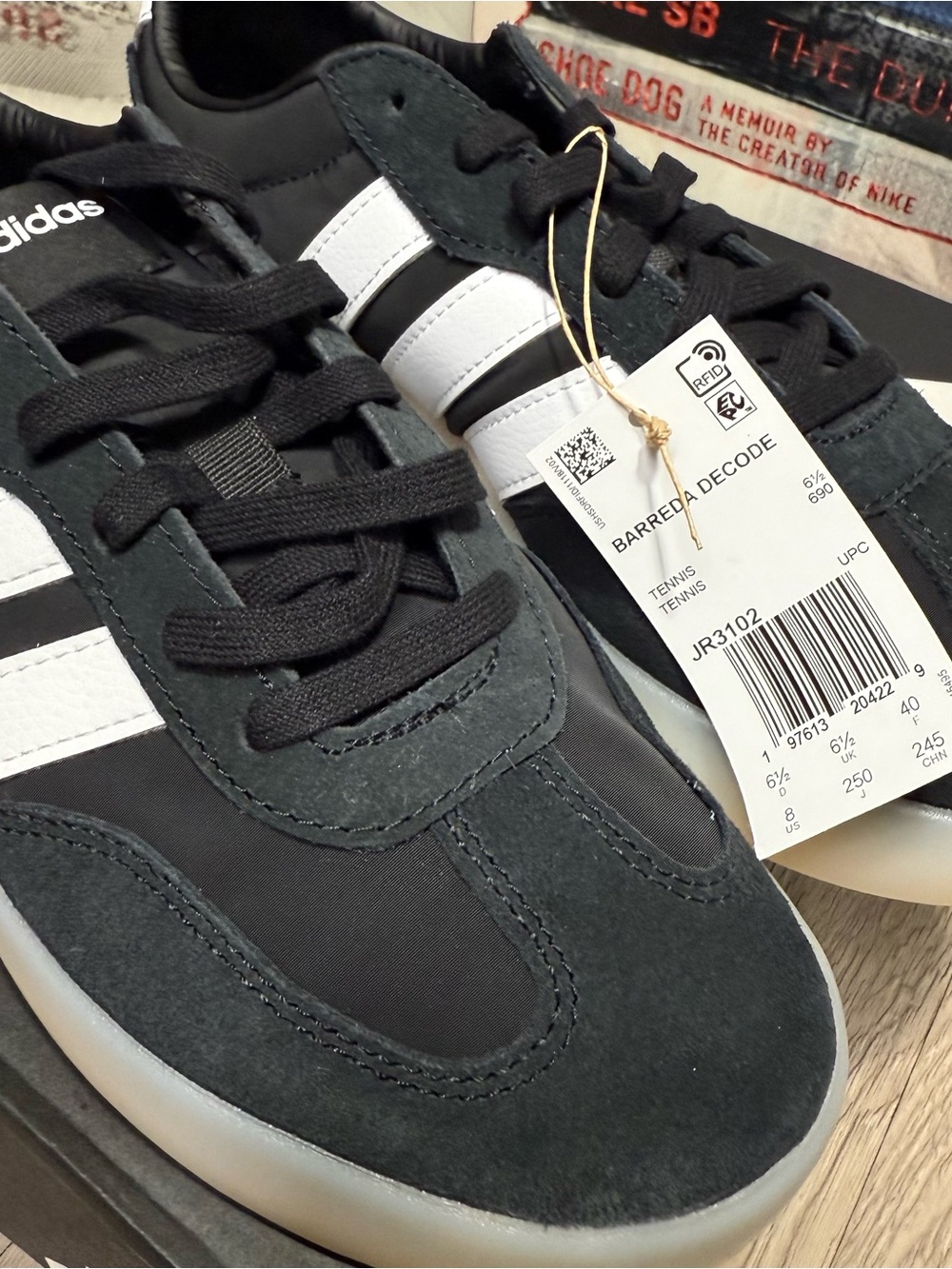 New Adidas Barreda Decode Black White Women Sizes 8 - Picture 5 of 6